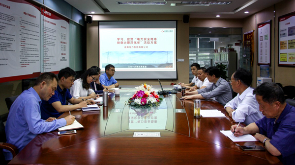 集團(tuán)公司組織學(xué)習(xí) 《“電力安全隱患排查治理深化年”活動方案》