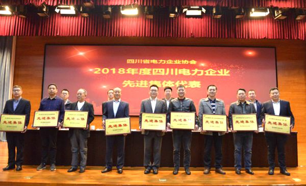 集團獲2018年度“四川電力企業(yè)信用體系建設(shè)先進集體”和“四川電力企業(yè)科技創(chuàng)新先進集體”榮譽稱號