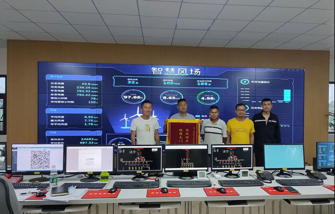 武漢日新天門工業(yè)園風(fēng)電場項目35kV集電線路成功并網(wǎng)送電