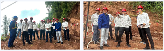 國網(wǎng)四川省電力公司超高壓分公司領(lǐng)導(dǎo)蒞臨500kV石雅三四線遷改工程現(xiàn)場(chǎng)檢查指導(dǎo)