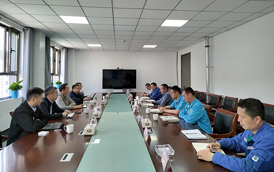 集團(tuán)董事陳君一行到新疆明基能源有限公司座談交流