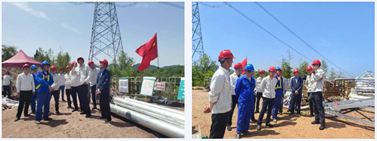 國網(wǎng)四川省電力公司超高壓分公司領(lǐng)導(dǎo)蒞臨渝昆高鐵錦蘇直流遷改工程項(xiàng)目現(xiàn)場檢查指導(dǎo)