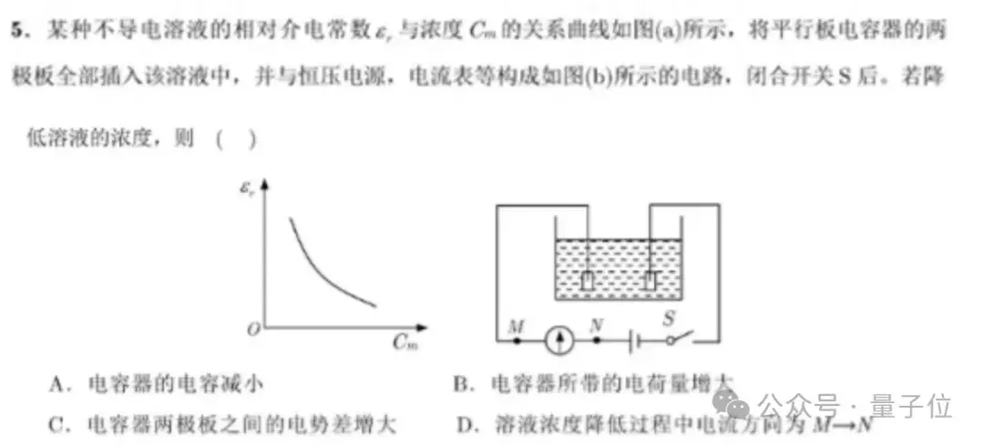 國產(chǎn)AI大戰(zhàn)高考物理，第1題全對，第2題開始放飛