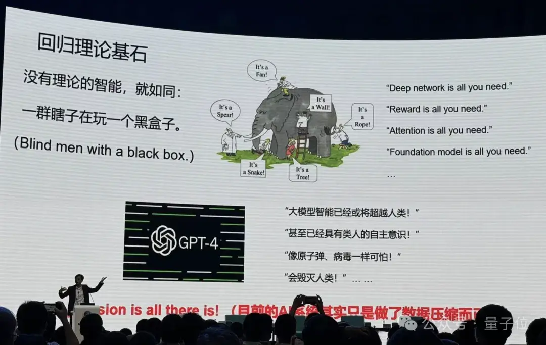 港大馬毅：大模型長期沒有理論就像盲人摸象；大佬齊聚談AI下一步