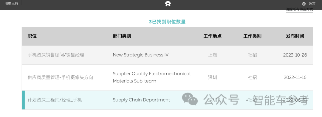 蔚來手機負責人，離職了