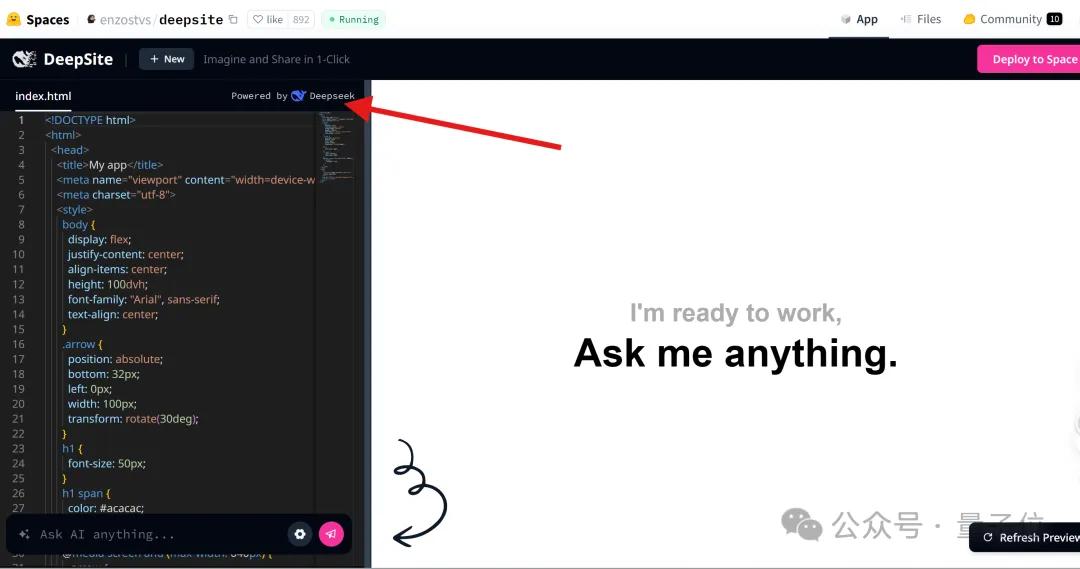 免費(fèi)的「網(wǎng)頁版Cursor」！新版DeepSeek-V3加持，秒秒鐘編出APP
