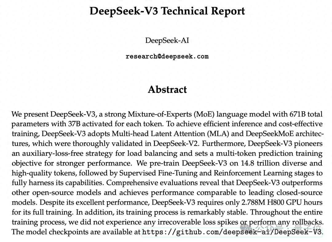 國產(chǎn)之光DeepSeek把AI大佬全炸出來了！671B大模型訓練只需此前算力1/10，細節(jié)全公開