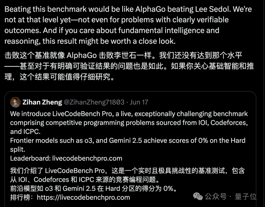 大模型全員0分！謝賽寧領銜華人團隊，最新編程競賽基準出爐，題目每日更新禁止刷題
